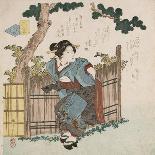 Te-Ike No Hana 'Hand-Picked Flower'-Yanagawa Shigenobu II-Giclee Print