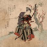 Fugu No Bijin to Kurage No Tomo-Yanagawa Shigenobu-Framed Stretched Canvas