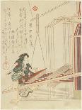 Fugu No Bijin to Kurage No Tomo-Yanagawa Shigenobu-Framed Giclee Print
