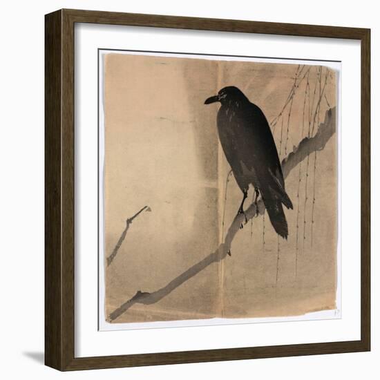 Yanagi Ni Karasu-null-Framed Giclee Print