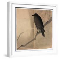 Yanagi Ni Karasu-null-Framed Giclee Print