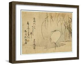 Yanagi Ni Shirasagi-Ryuryukyo Shinsai-Framed Giclee Print