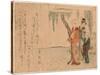 Yanagi No Sita No Bijin-Kubo Shunman-Stretched Canvas