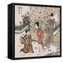 Yang Guifei in a Flower Garden-null-Framed Stretched Canvas