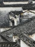 Birds on tiled roof in Xidi, China-Yang Liu-Photographic Print