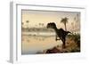 Yangchuanosaurus Eats the Carrion of a Dead Animal-null-Framed Art Print