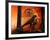 Yangchuanosaurus Standing over His Prey-null-Framed Art Print