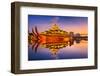 Yangon, Myanmar at Karaweik Palace in Kandawgyi Royal Lake.-SeanPavonePhoto-Framed Photographic Print