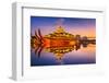 Yangon, Myanmar at Karaweik Palace in Kandawgyi Royal Lake.-SeanPavonePhoto-Framed Photographic Print