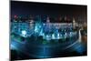 Yangon Myanmar, Night Cityscape Panorama with Sule Pagoda-SergWSQ-Mounted Photographic Print