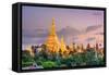 Yangon, Myanmar View of Shwedagon Pagoda at Dusk-SeanPavonePhoto-Framed Stretched Canvas