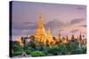 Yangon, Myanmar View of Shwedagon Pagoda at Dusk-SeanPavonePhoto-Stretched Canvas