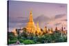 Yangon, Myanmar View of Shwedagon Pagoda at Dusk-SeanPavonePhoto-Stretched Canvas