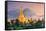 Yangon, Myanmar View of Shwedagon Pagoda at Dusk.-SeanPavonePhoto-Framed Stretched Canvas