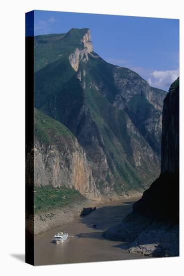 Yangtze River and Qutang Gorge-Paul Souders-Stretched Canvas