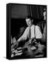 Yankee Baseball Star Joe Dimaggio Playing Casino with Other Players on Train-Carl Mydans-Framed Stretched Canvas