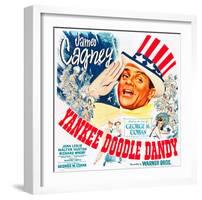 Yankee Doodle Dandy, US poster, James Cagney, 1942-null-Framed Premium Giclee Print