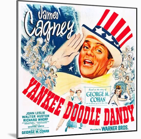 Yankee Doodle Dandy, US poster, James Cagney, 1942-null-Mounted Premium Giclee Print