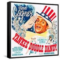 Yankee Doodle Dandy, US poster, James Cagney, 1942-null-Framed Stretched Canvas