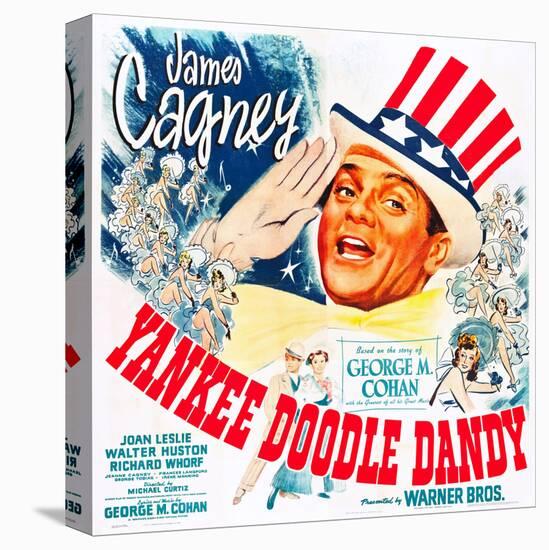 Yankee Doodle Dandy, US poster, James Cagney, 1942-null-Stretched Canvas