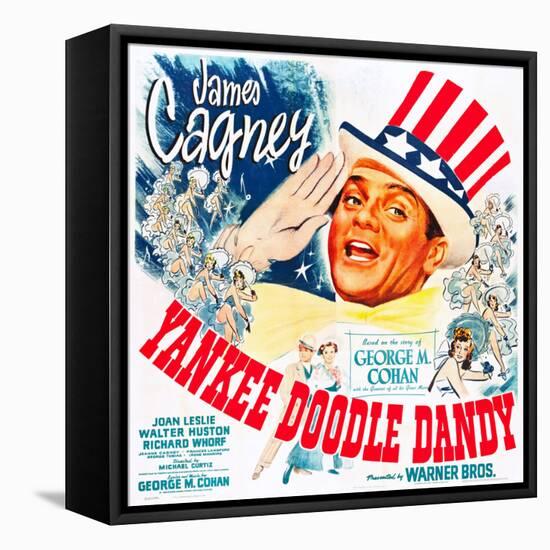 Yankee Doodle Dandy, US poster, James Cagney, 1942-null-Framed Stretched Canvas