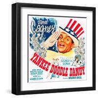 Yankee Doodle Dandy, US poster, James Cagney, 1942-null-Framed Art Print