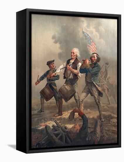 Yankee Doodle or the Spirit of '76, Published by J.F. Ryder after Archibald M. Willard-Archibald Willard-Framed Stretched Canvas