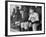 Yankee Great Joe Dimaggio Sitting in Dugout, Watching Game. Yankees Vs. Brooklyn Dodgers-Carl Mydans-Framed Premium Photographic Print