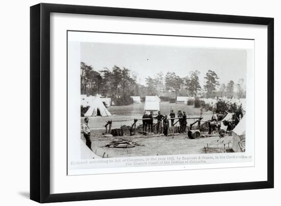 Yankee Headquarters, Camp Whinfield, 3rd May 1862-Mathew Brady-Framed Giclee Print