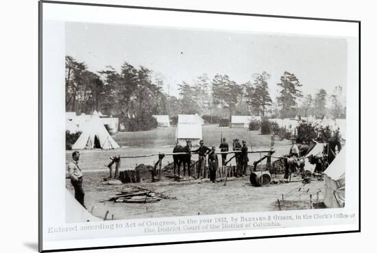Yankee Headquarters, Camp Whinfield, 3rd May 1862-Mathew Brady-Mounted Giclee Print