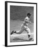 Yankee Mickey Mantle Running for Base During Baseball Game-Ralph Morse-Framed Premium Photographic Print