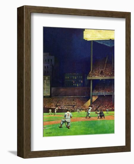 "Yankee Stadium," April 19, 1947-John Falter-Framed Giclee Print