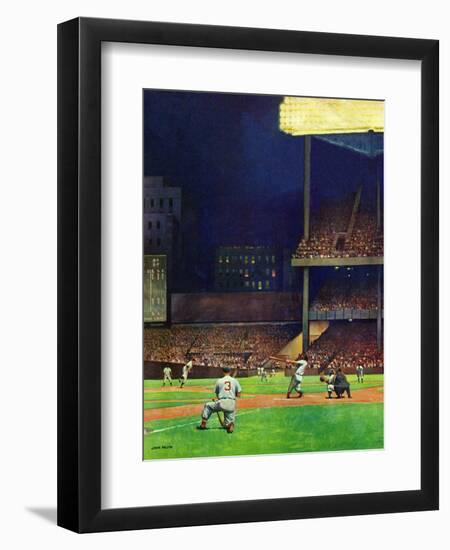 "Yankee Stadium," April 19, 1947-John Falter-Framed Giclee Print