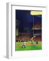 "Yankee Stadium," April 19, 1947-John Falter-Framed Giclee Print