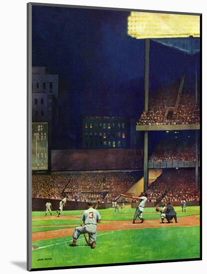 "Yankee Stadium," April 19, 1947-John Falter-Mounted Giclee Print