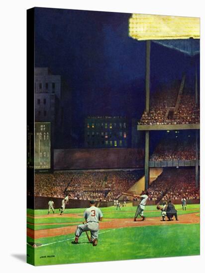 "Yankee Stadium," April 19, 1947-John Falter-Stretched Canvas