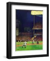 "Yankee Stadium," April 19, 1947-John Falter-Framed Premium Giclee Print
