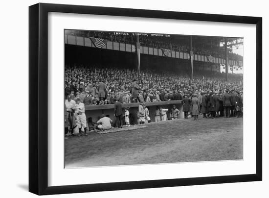 Yankee Stadium Baseball Field Opening Day Photograph - New York, NY-Lantern Press-Framed Art Print