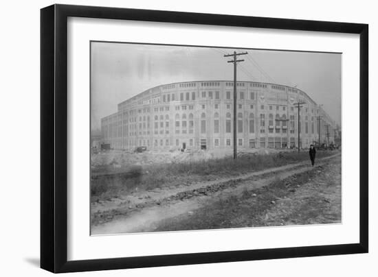 Yankee Stadium Baseball Field Photograph - New York, NY-Lantern Press-Framed Art Print