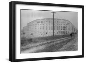 Yankee Stadium Baseball Field Photograph - New York, NY-Lantern Press-Framed Art Print