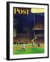 "Yankee Stadium," Saturday Evening Post Cover, April 19, 1947-John Falter-Framed Giclee Print