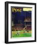 "Yankee Stadium," Saturday Evening Post Cover, April 19, 1947-John Falter-Framed Giclee Print