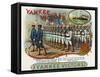 Yankee Victors Brand Cigar Box Label-Lantern Press-Framed Stretched Canvas