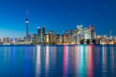 Night Scene of Downtown Toronto-yanmingzhang-Framed Stretched Canvas