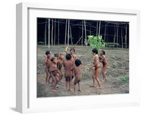 Yanomami Children, Brazil, South America-Robin Hanbury-tenison-Framed Photographic Print