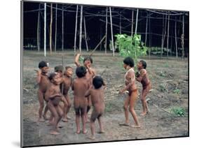 Yanomami Children, Brazil, South America-Robin Hanbury-tenison-Mounted Photographic Print