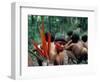 Yanomami Man Made up for the Feast, Brazil, South America-Robin Hanbury-tenison-Framed Photographic Print