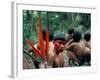 Yanomami Man Made up for the Feast, Brazil, South America-Robin Hanbury-tenison-Framed Photographic Print