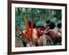 Yanomami Man Made up for the Feast, Brazil, South America-Robin Hanbury-tenison-Framed Photographic Print