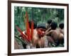 Yanomami Man Made up for the Feast, Brazil, South America-Robin Hanbury-tenison-Framed Photographic Print